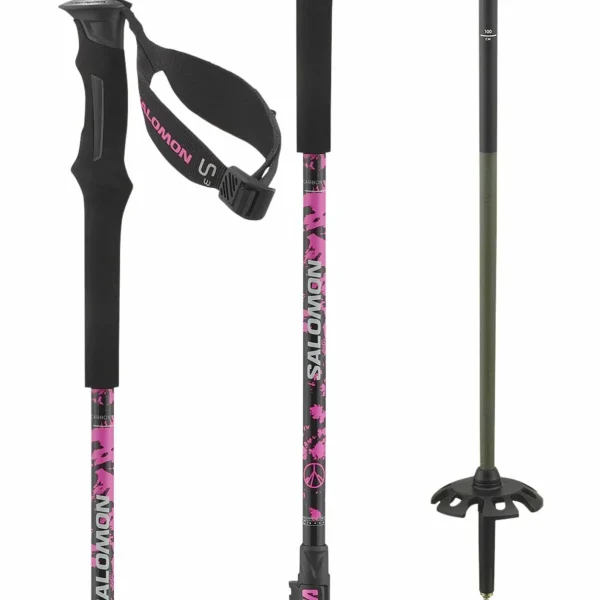 Salomon Shift Alpha BOA 130 Alpine Touring Ski Boots + QST Carbon S3 Ski Poles 2025