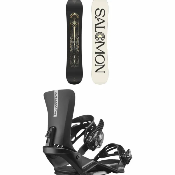 Salomon Wonder Snowboard + Rhythm Snowboard Bindings - Women's 2025