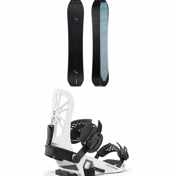 Season Pass Splitboard + Union Explorer Splitboard Bindings