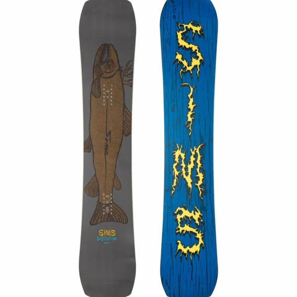 Sims Distortion Snowboard + Union Force Snowboard Bindings 2025