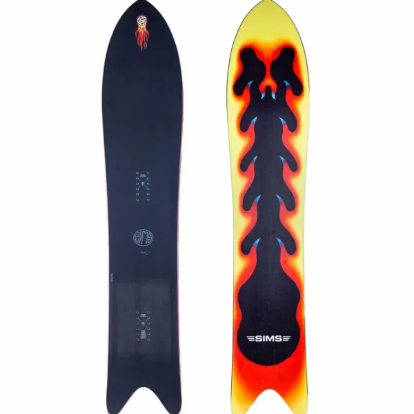 Sims Solo Snowboard + Ride C-9 Snowboard Bindings 2024