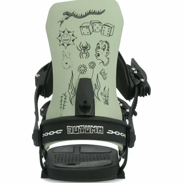 Sims Solo Snowboard + Ride x Autumn A-9 Snowboard Bindings 2024