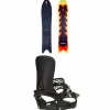 Sims Solo Snowboard + Season Universal Snowboard Bindings
