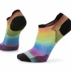 Women Smartwool Run Zero Cushion Pride Rainbow Low Ankle Socks - Unisex