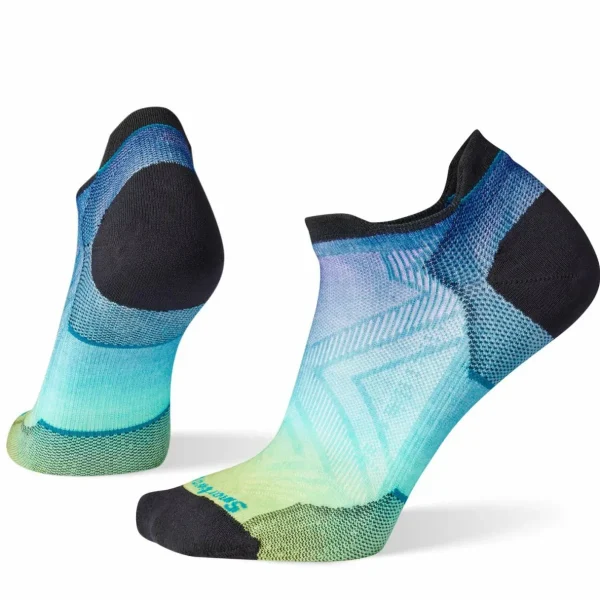 Women Smartwool Run Zero Cushion Ombre Print Low Ankle Socks - Women's