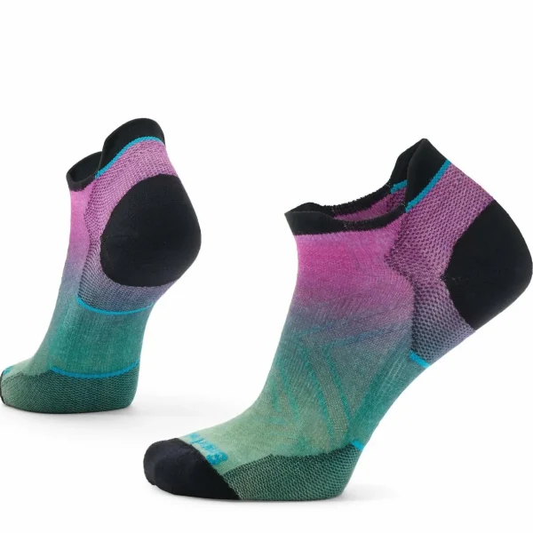 Women Smartwool Run Zero Cushion Ombre Print Low Ankle Socks - Women's