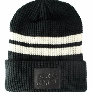 Women Spacecraft Striped Index Beanie
