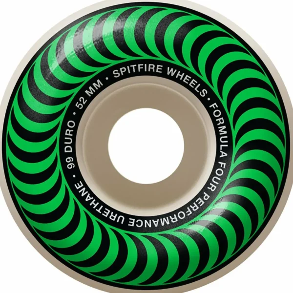 Spitfire Formula Four 99d Classics Skateboard Wheels + Cheapshots Bearings
