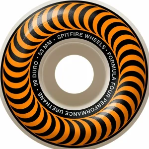 Spitfire Formula Four 99d Classics Skateboard Wheels + Cheapshots Bearings