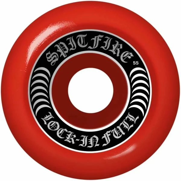 Spitfire Formula Four 99d Red Lock In Full Skateboard Wheels