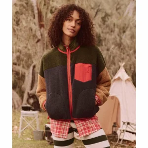 Women The Great Outdoors The Plush Colorblock Terrain Full Zip - Women's