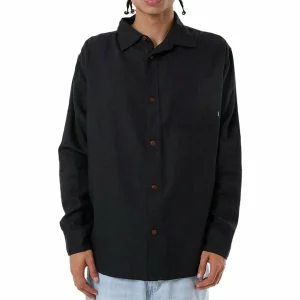 Thrills Hemp Minimal Oversize Long-Sleeve Shirt