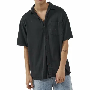 Thrills Hemp Minimal Bowling Shirt - Men's
