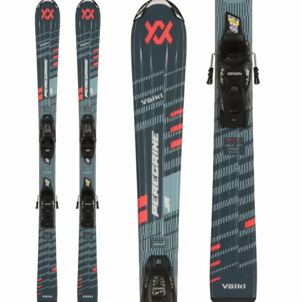 Kids Völkl Peregrine Jr Skis + vMotion 4.5 Jr Bindings - Kids' 2025