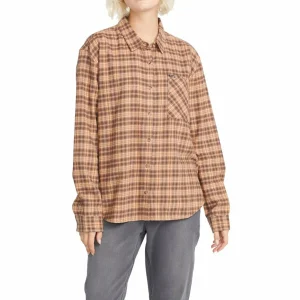 Women Volcom Plaid To Meet U Long-Sleeve Shirt - Women's