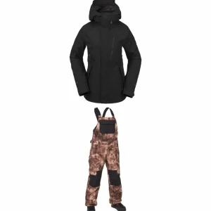 Women Volcom V.CO Aris GORE-TEX Jacket + Creston 3D Stretch Bibs - Women's 2024