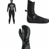 XCEL 5/4 Infiniti Hooded Wetsuit - Women's + 5mm Infiniti Round Toe Wetsuit Boots + 5mm Infiniti Wetsuit Mittens