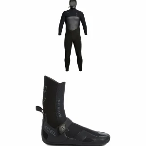 XCEL 5/4 Infiniti Hooded Wetsuit + 5mm Infiniti Round Toe Wetsuit Boots