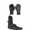 XCEL 3mm Drylock Texture Skin 5-Finger Wetsuit Gloves + 3mm Drylock Split Toe Wetsuit Boots