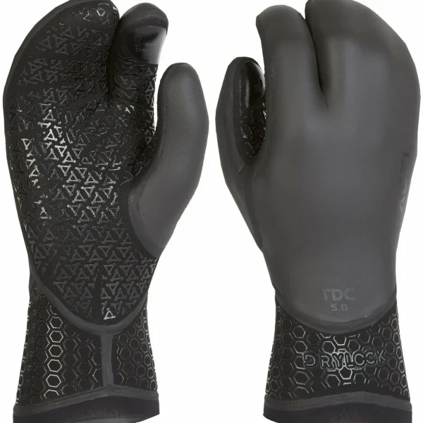 XCEL 5mm Drylock Texture Skin 3-Finger Wetsuit Gloves